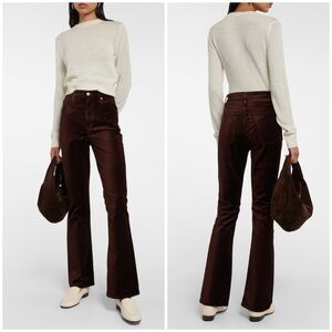 New AGOLDE Nico‎ High Rise Slim Boot in Chocolate Milk Size 32